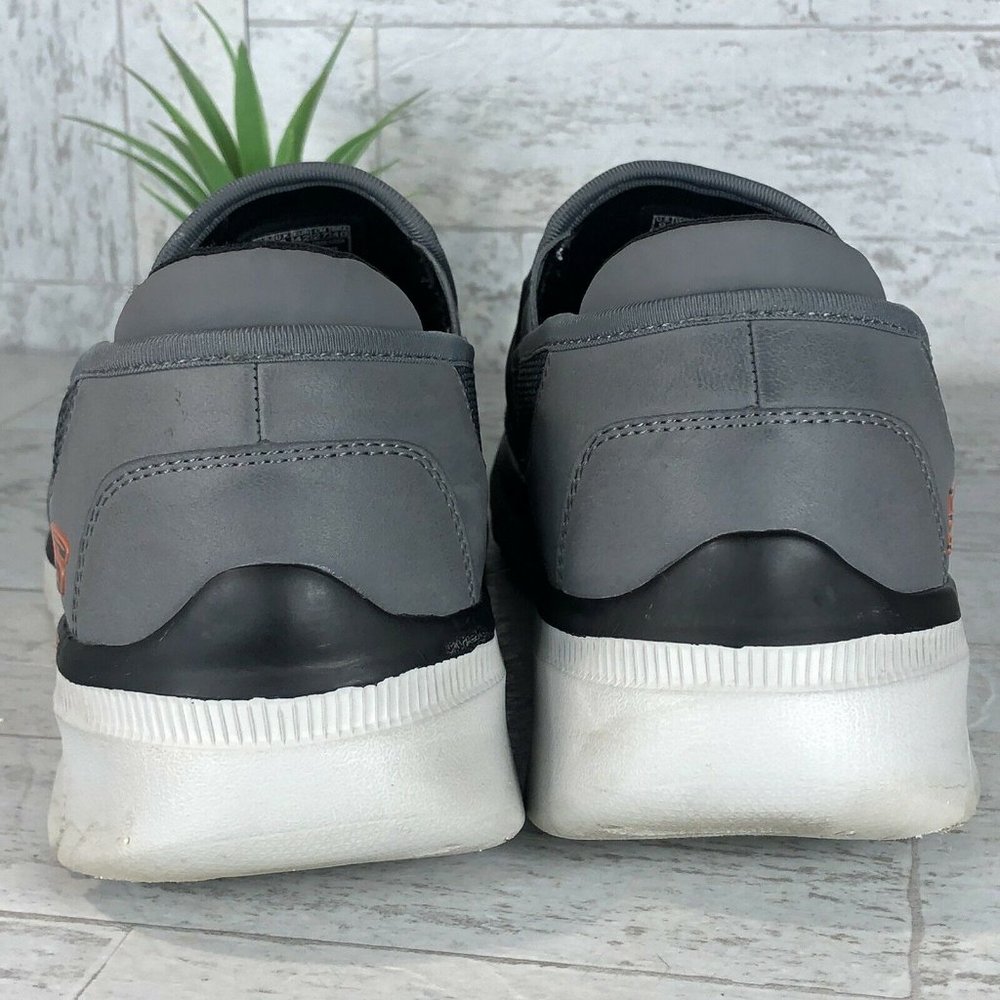 Skechers SN 52937S Gray Slip On Dual Lite Relaxed Fit Men's Sz 9 - Picture 6 of 12